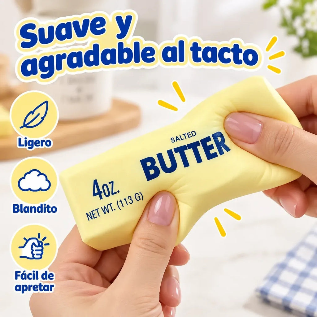 x2 Squishy Barra De Mantequilla Antiestrés 4 Oz