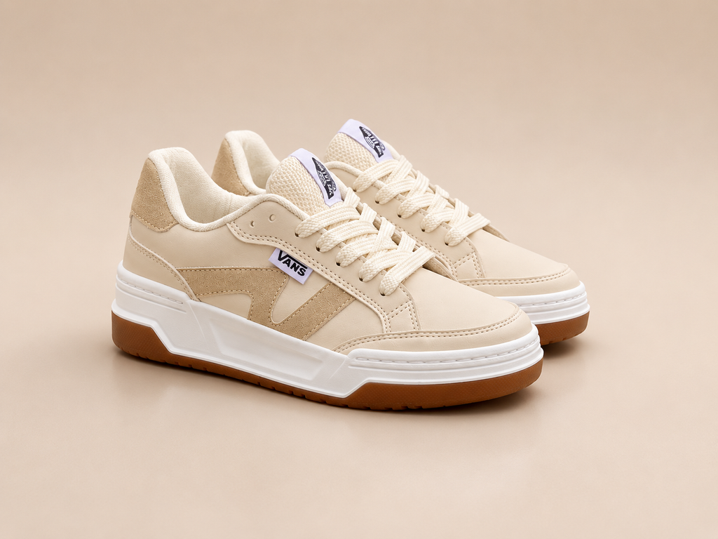 Tenis Urbanos Beige Premium  Comodidad y Estilo para Cada Día