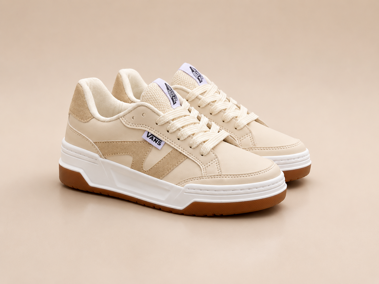 Tenis Urbanos Beige Premium  Comodidad y Estilo para Cada Día
